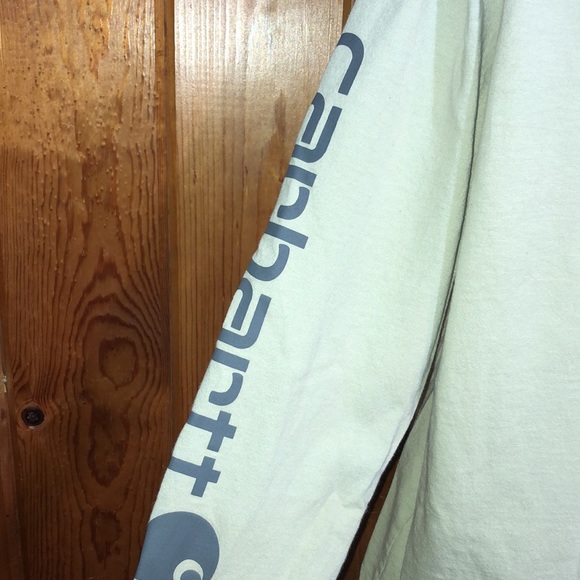 Carhartt long sleeve loose fit shirt size small green/gray outdoor women’s - Picture 8 of 8